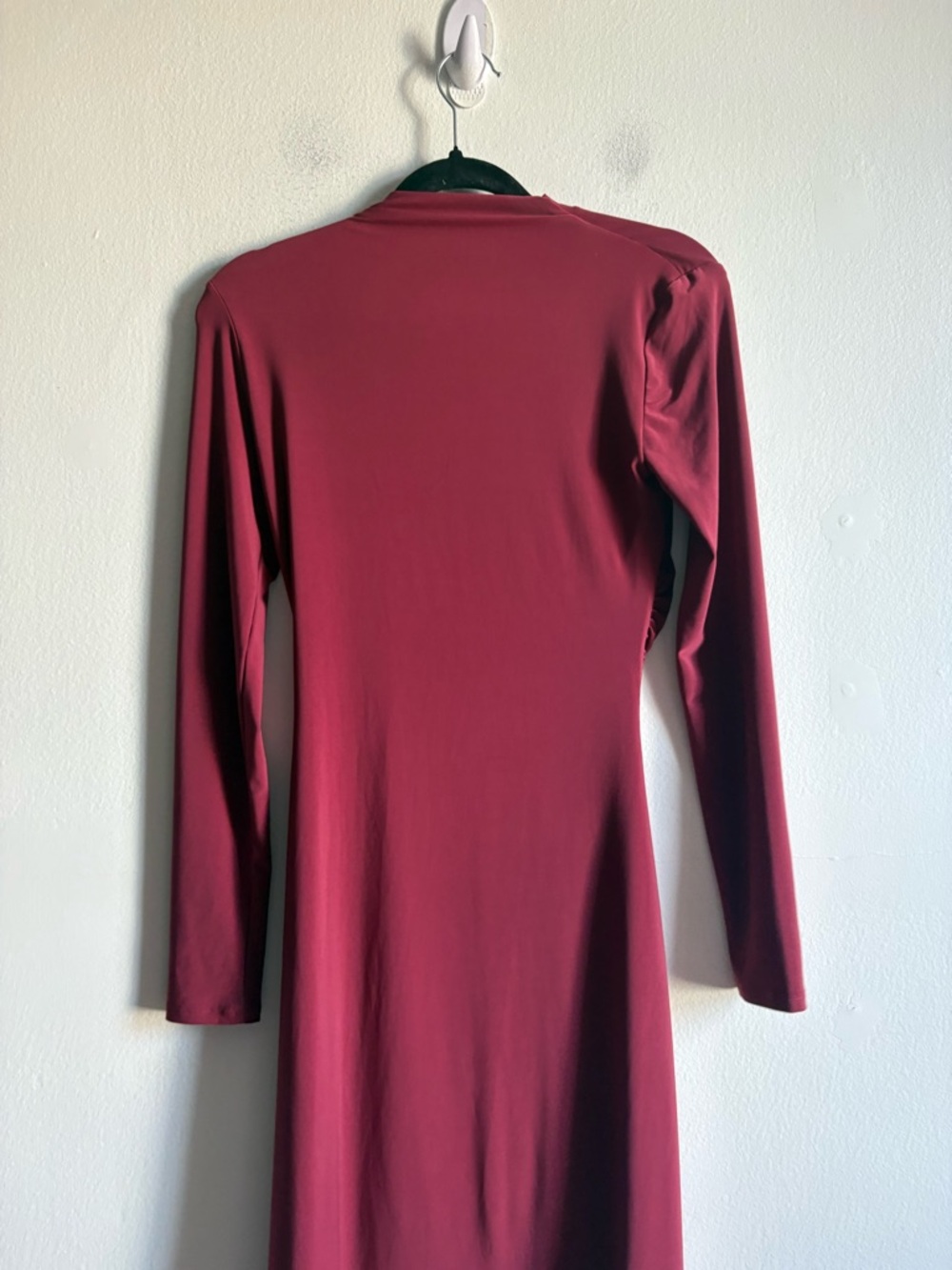Aritzia Wilfred Sz S Fernanda Raspberry Long Sleeves Midi Dress - Picture 5 of 13
